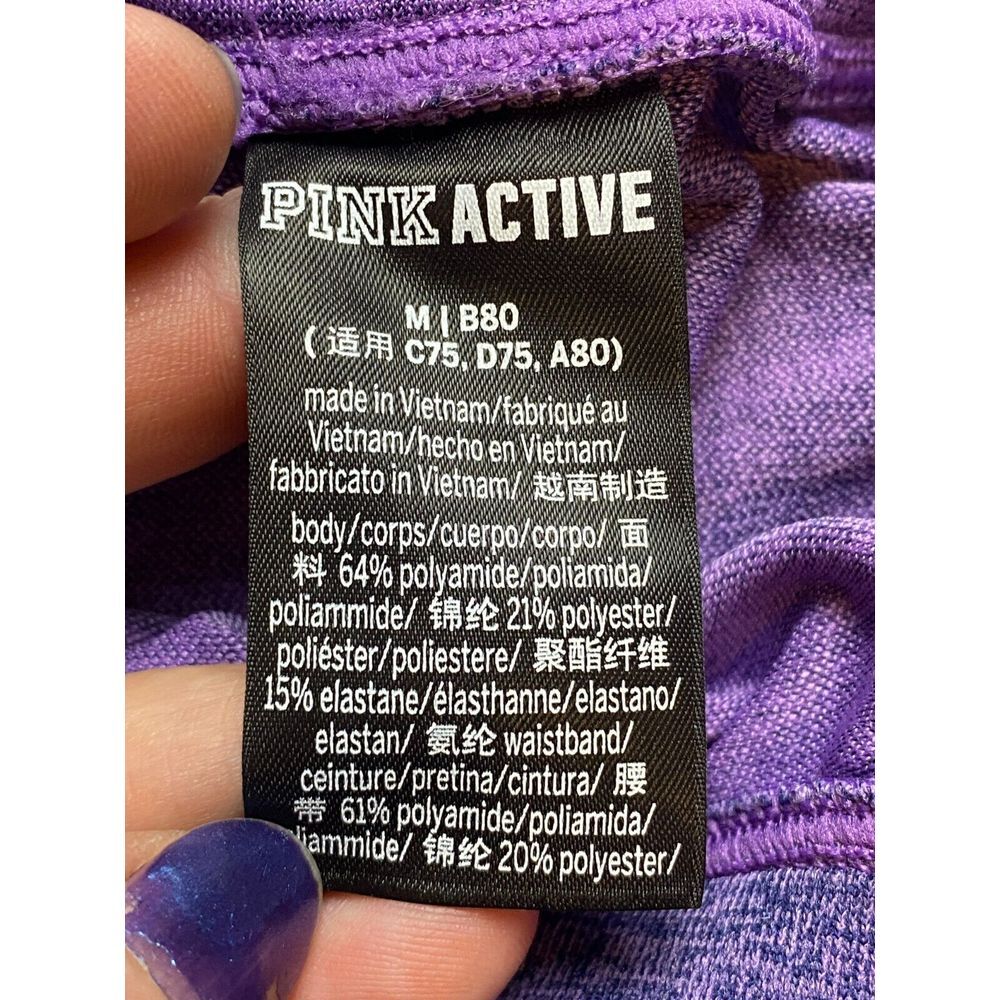 Victoria's Secret Pink Leggings Womens 26x23.5 Purple Active Seamless Workout - Picture 3 of 11